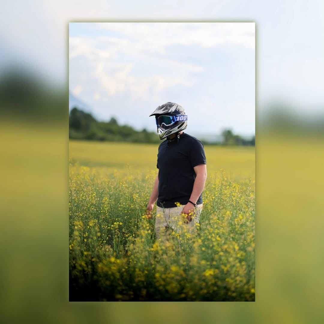 Somewhere between calm and chaos, but helmet on, worries off.