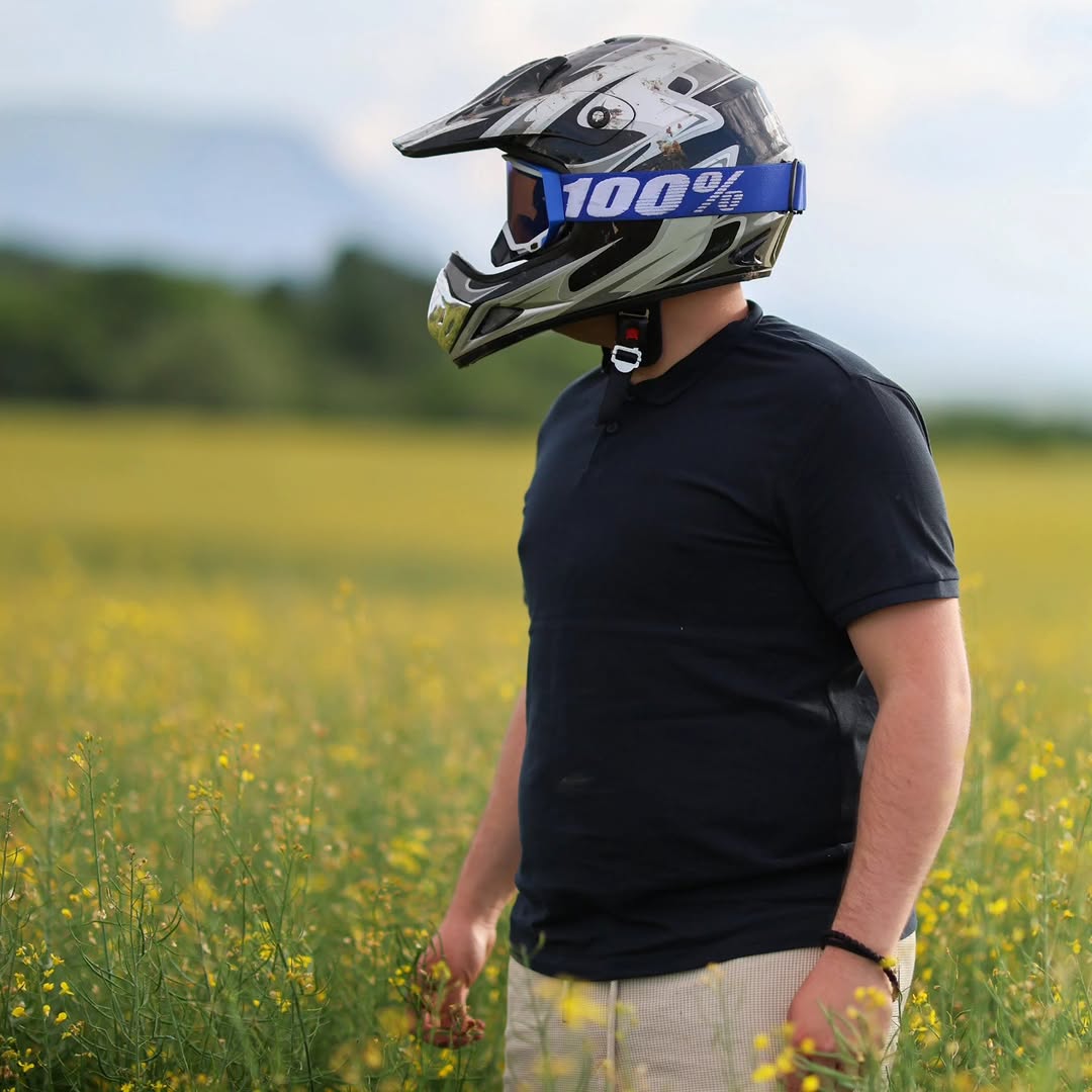 Somewhere between calm and chaos, but helmet on, worries off.